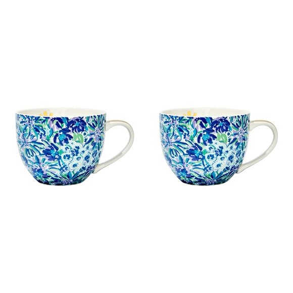 Lilly Pulitzer Ceramic Mugs (set of 2) - Picture 3 of 6